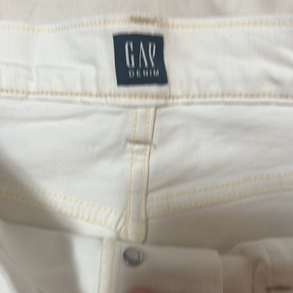 GAP Women’s High Rise Cheeky Straight Denim size 10 ecru - Picture 4 of 6